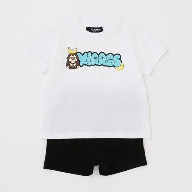 【WEB限定】バナナ＆ファニーゴリラ半袖Tシャツ＋ショーツSET