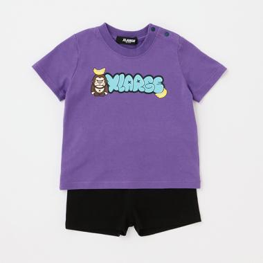 【WEB限定】バナナ＆ファニーゴリラ半袖Tシャツ＋ショーツSET