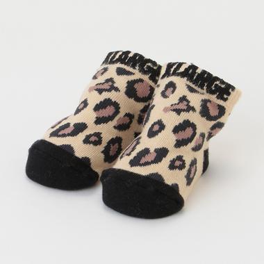 ヒョウ柄ベビーソックス