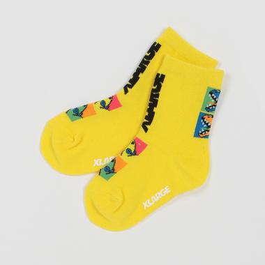 恐竜モチーフクルーソックス