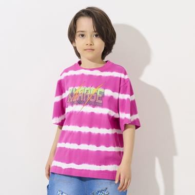 ボーダータイダイ半袖Tシャツ