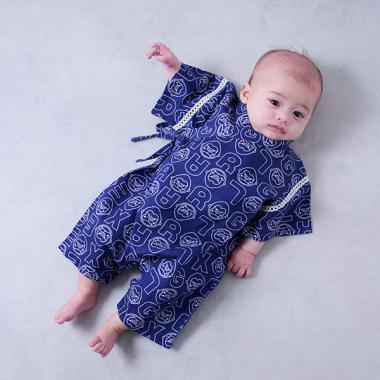 ファニーゴリラ総柄甚平オール