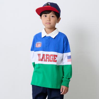 カラーブロックラガーシャツ