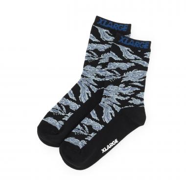 カモ総柄クルーソックス