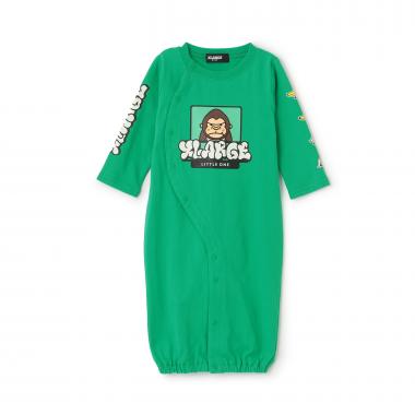 ファニーゴリラ&グラフィティ蓄光プリント長袖2WAYオール