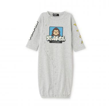 ファニーゴリラ&グラフィティ蓄光プリント長袖2WAYオール