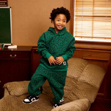 レオパード総柄スウェットパンツ