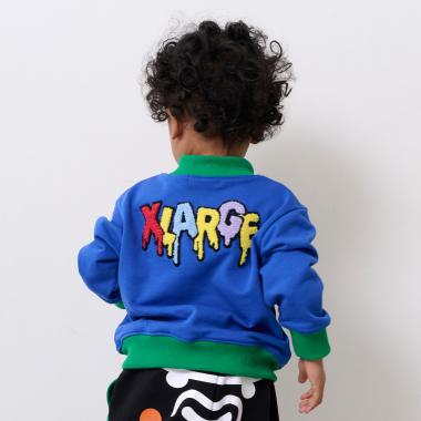 ファニーゴリラ&ドリップロゴスウェットジッププルオーバー