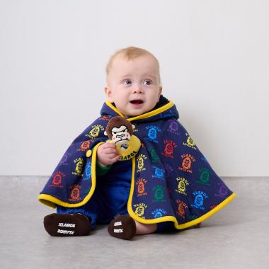 カラフルファニーゴリラポンチョ