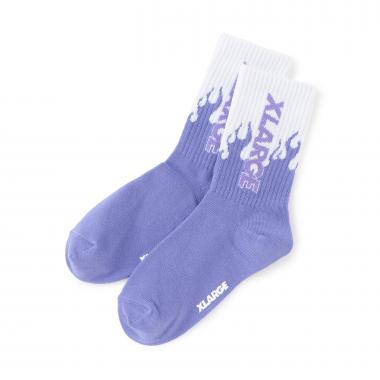 ファイヤーパターン クルーソックス