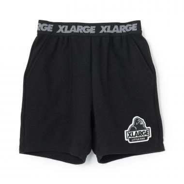 ウエストロゴ ワッフル素材ショートパンツ