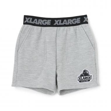 ウエストロゴ ワッフル素材ショートパンツ