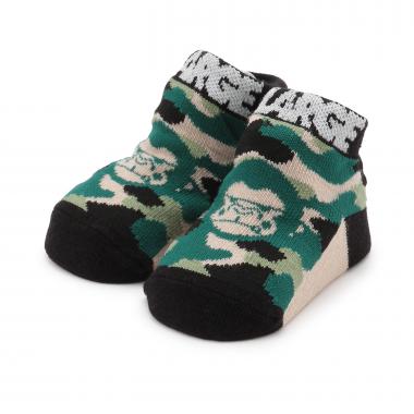 ファニーゴリラカモ総柄 ベビーソックス