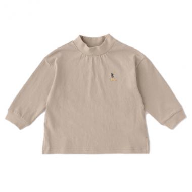 スケーター刺しゅうボトルネックTシャツ