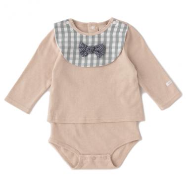 オーガニックコットン スタイつきロンパース