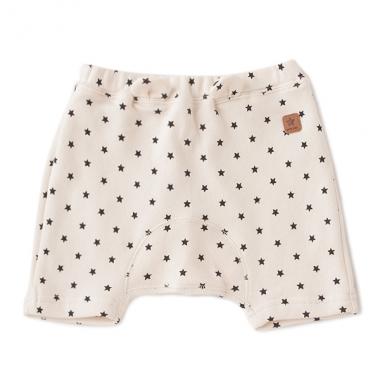 オーガニックコットン ミニ裏毛 耳つき7分丈サルエルパンツ