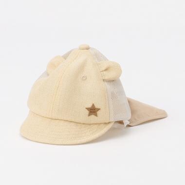 冷感 BABY日よけ布つきアソートキャップ