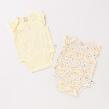 【オーガニック】ノースリーブロンパース2Pセット