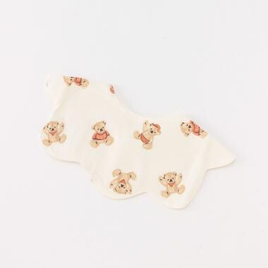 くま柄スカラップスタイ