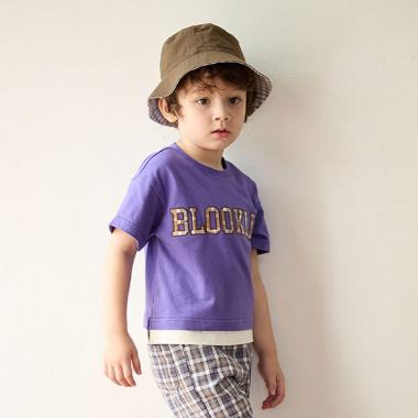 【リンク】チェックロゴアップリケT(キッズサイズ)