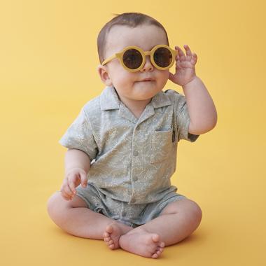 開衿シャツカバーオール