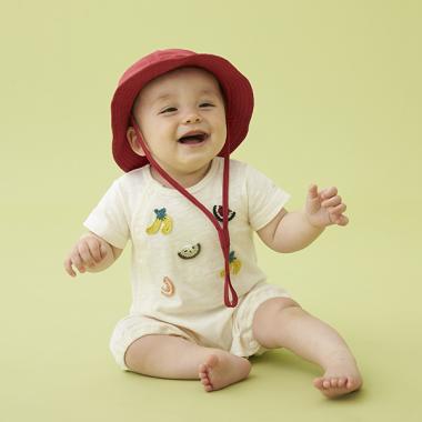 フルーツ編みモチーフ2WAYオール