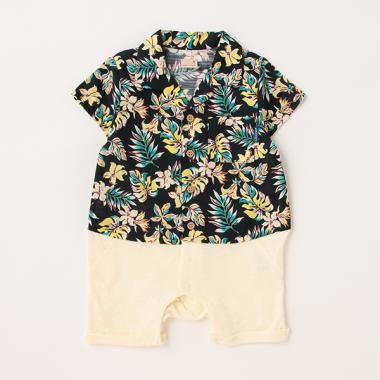 【リンク】アロハシャツカバーオール(ベビーサイズ)