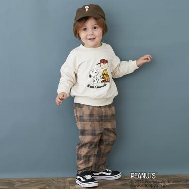 【リンク】チェックストレートパンツ(キッズサイズ)