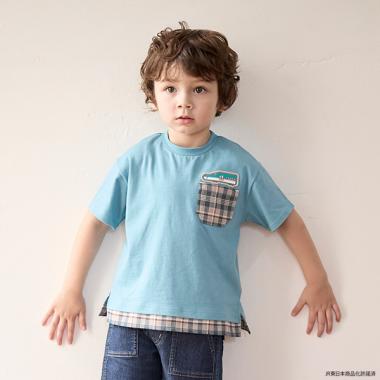 【特急コラボ】チェックポケットTシャツ