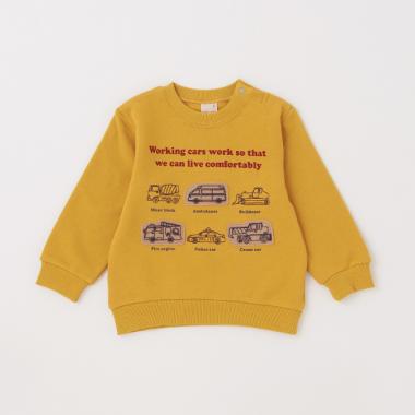 働く車ステッチトレーナー