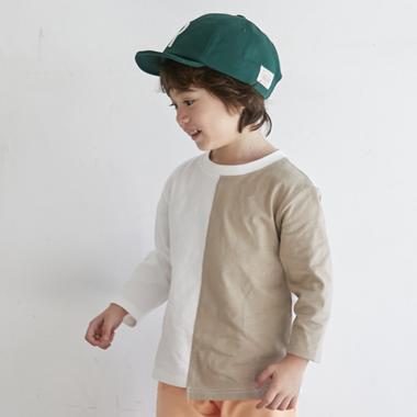 バイカラーロンT