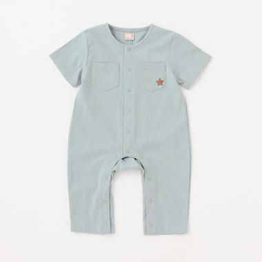 ポケットつきカバーオール