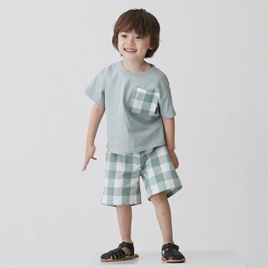【リンク】ギンガムハーフパンツ(キッズサイズ)