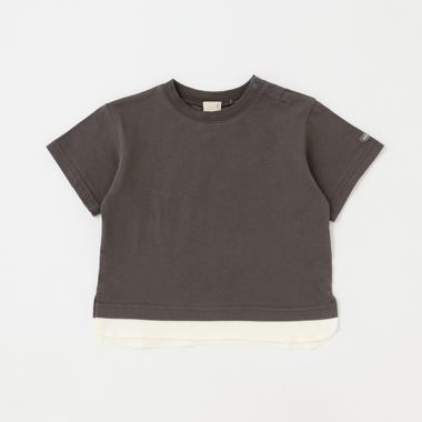 【接触冷感】裾配色Tシャツ