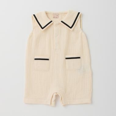 セーラー衿ロンパース