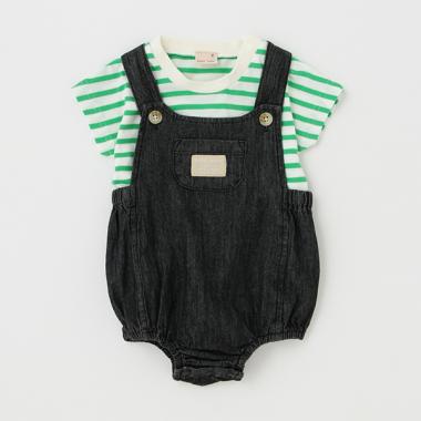 ボーダーTサロペセット