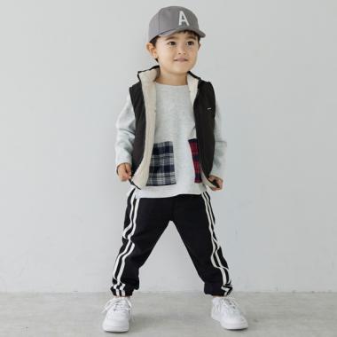 【防汚加工】ラインカットパンツ