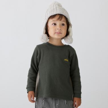 車刺しゅう後ろシャツ長袖T