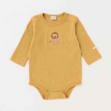 【弱酸性】アニマル刺しゅうロンパース