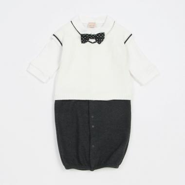 ニットベストつき2WAYオール