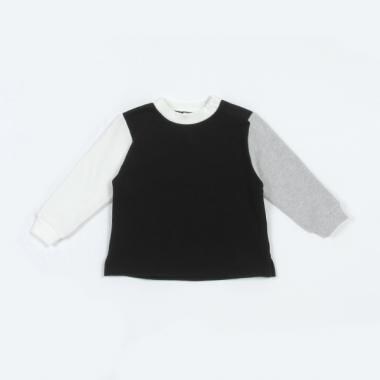 【& Re】配色裏起毛トレーナー