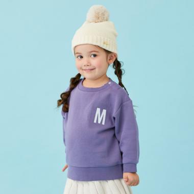 【& Re】ワンポイント裏起毛トレーナー