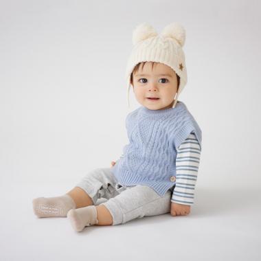 ニットベストつきカバーオール