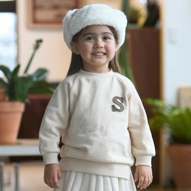 【GOODPRICE】アルファベット裏起毛トレーナー