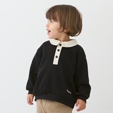 衿配色トレーナー