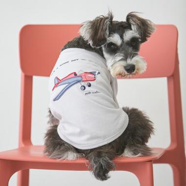 【リンク】【DOG】乗り物アップリケTシャツ