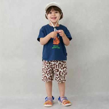 総柄ハーフパンツ