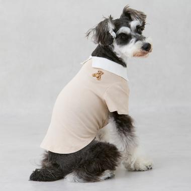 【DOG】【接触冷感】ポロ衿配色Tシャツ