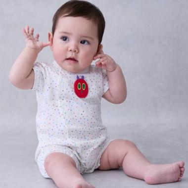 【はらぺこあおむし】総柄2WAYオール