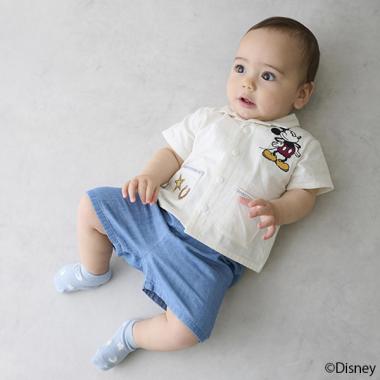【Disney】開衿シャツセットアップ